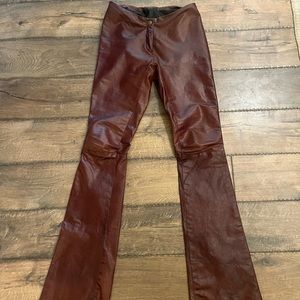 Vintage rachelle leather pants